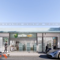 Khám phá không gian nội thất thiết kế siêu thị Bích Thủy Mart 